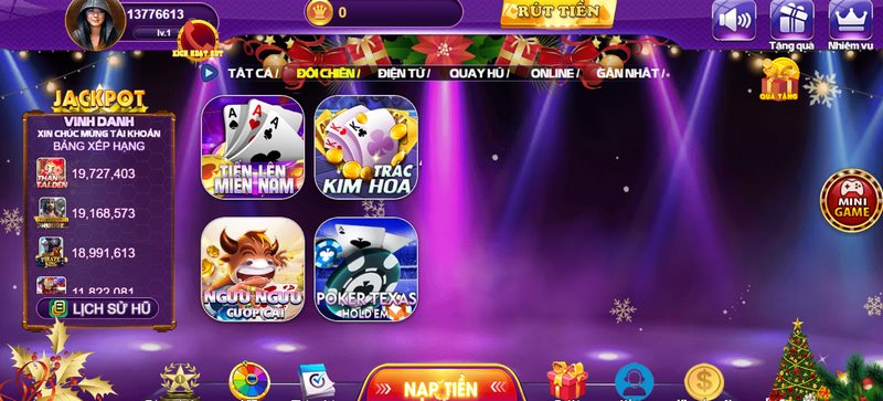 Game đối chiến chiếm ưu thế tại 68 Game Bài